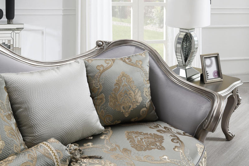 U198 - Traditional Loveseat - Gray