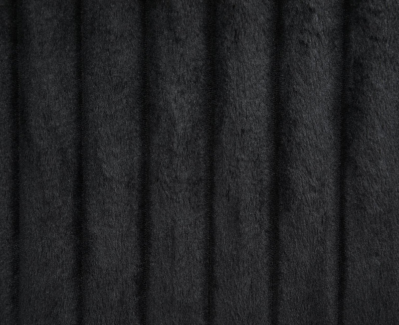 U112 - Corduroy Motion Loveseat - Black