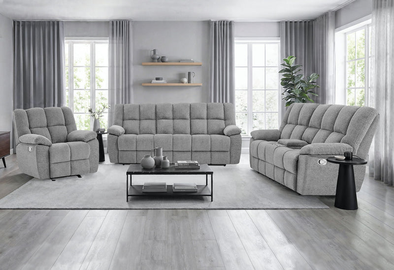 U6000 - Reclining Sofa - Smoke