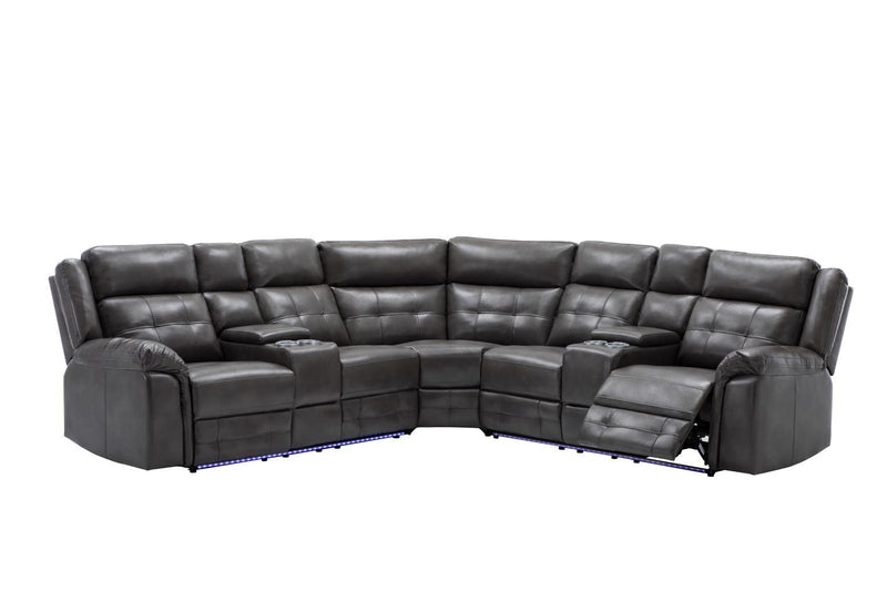 U32 - 3 Piece Power Reclining Sectional - Gray