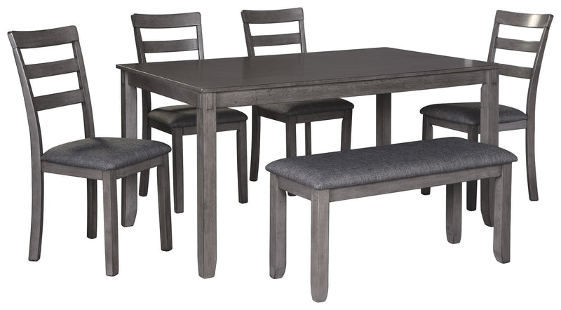 Bridson - RECT DRM Table Set (Set of 6) - Gray