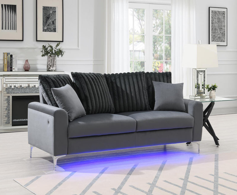 U481 - 3 Piece Living Room Set (Sofa, Loveseat, Chair) - Gray