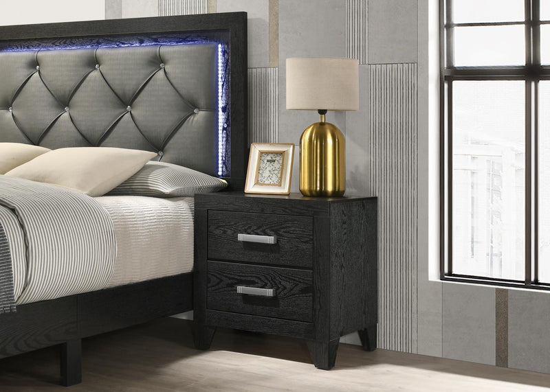 B385 - Nightstand - Black