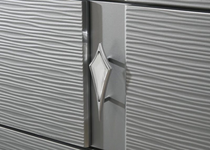 B024 - Dresser - Olive Shimmer Silver