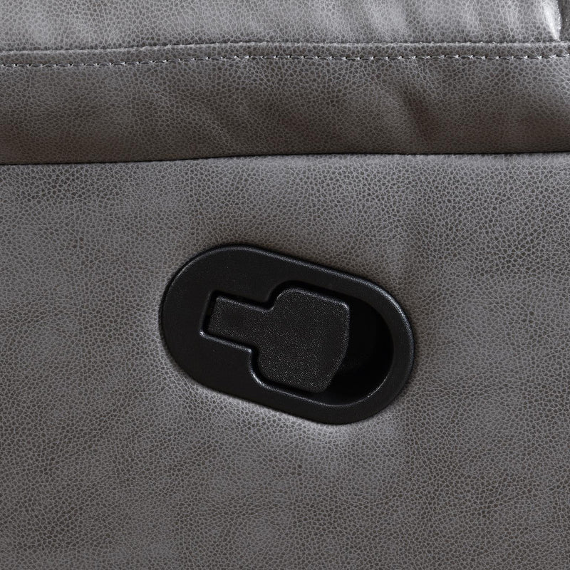 U185 - Motion Sofa With Drop Down Table - Gray