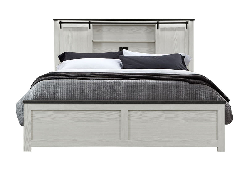 Ava - Queen Storage Bed - Beige