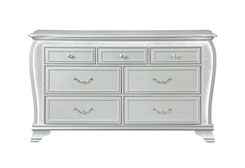 Aria - Dresser With LED - Silver