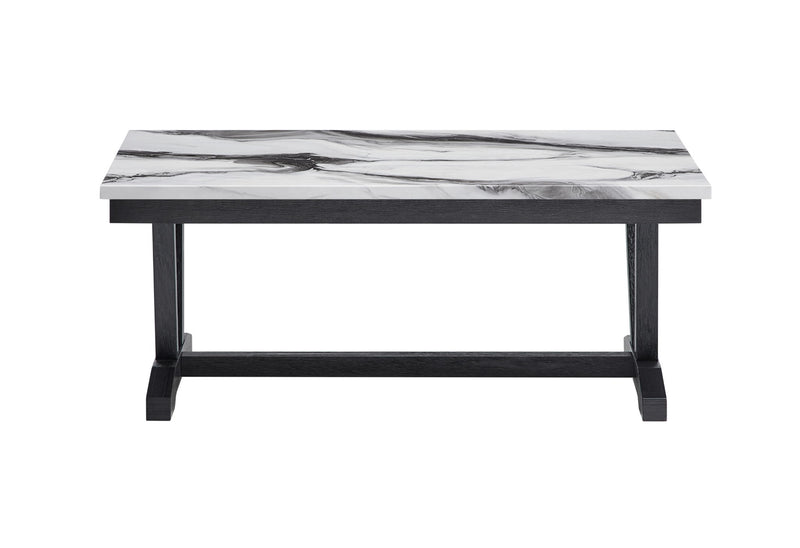 T1319 - Coffee Table - Black / White
