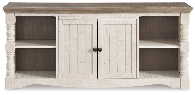 Havalance - Extra Large TV Stand - 2 Doors - Brown / Beige