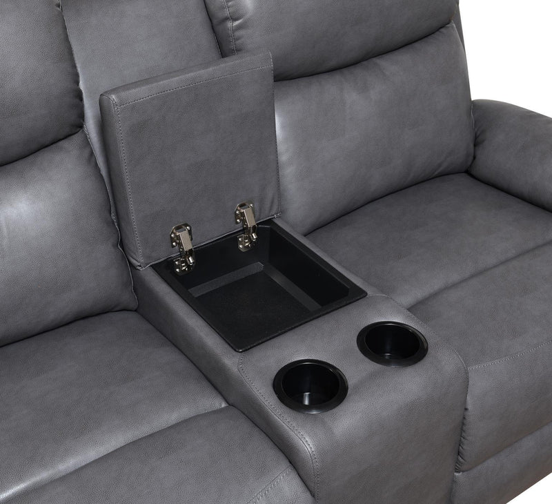 U185 - Motion Loveseat - Gray
