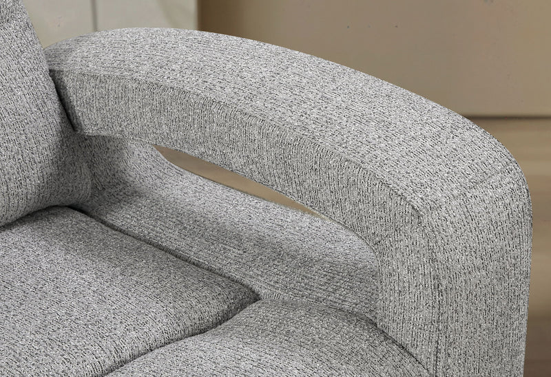 U6611 - Power Reclining Sofa With LED - Dark Gray