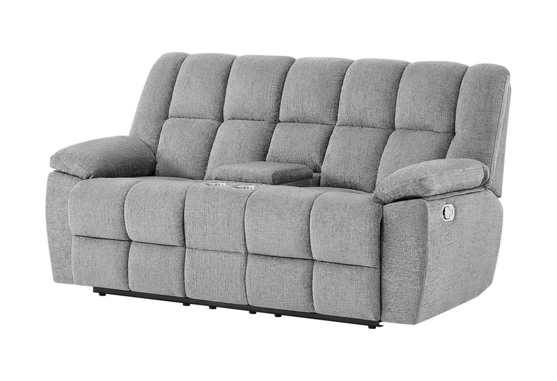 U6000 - Console Reclining Loveseat - Smoke