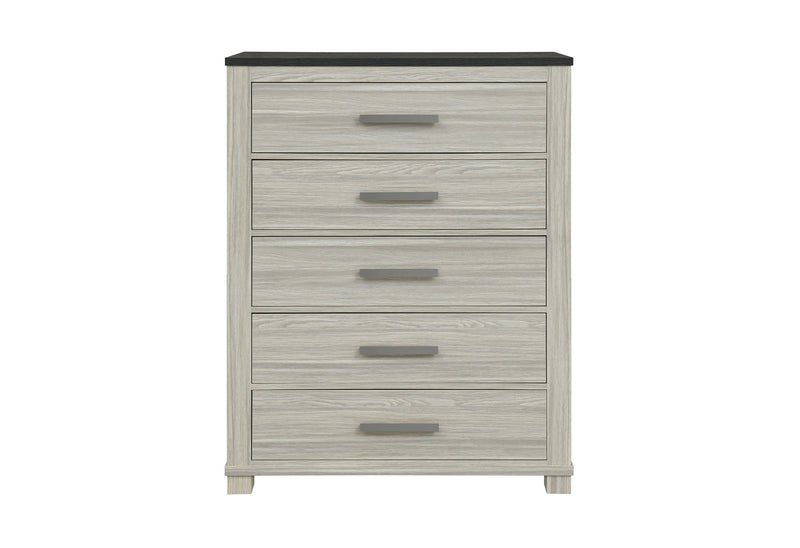 Ashley - 5 Piece Queen Bedroom Set - Brown
