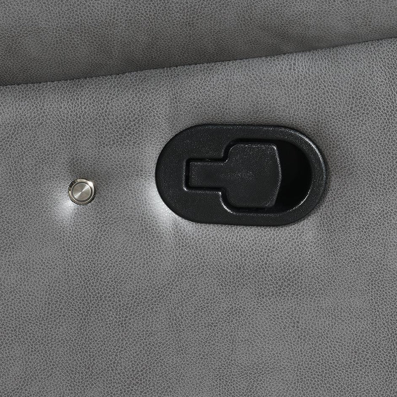 U156 - Motion LED Loveseat - Gray